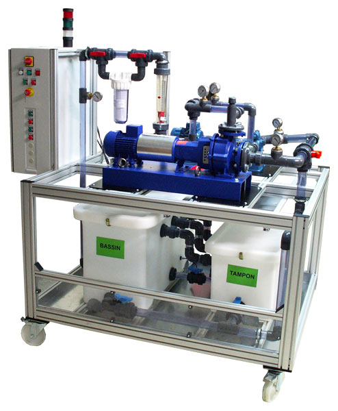 Pool pumping station with PLC