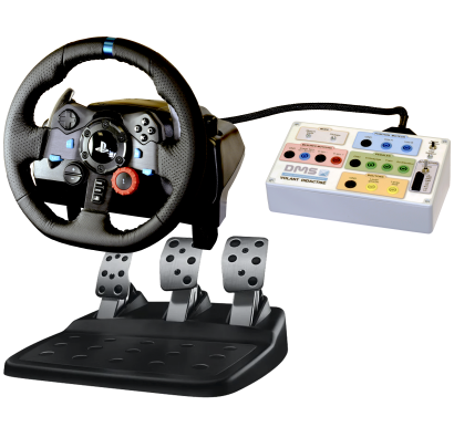 Didactic force feedback steering wheel